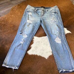 Buckle Black Ankle Skinny Jeans